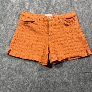 Dear John Womens Orange Floral Lace Julian Short Size 30‎